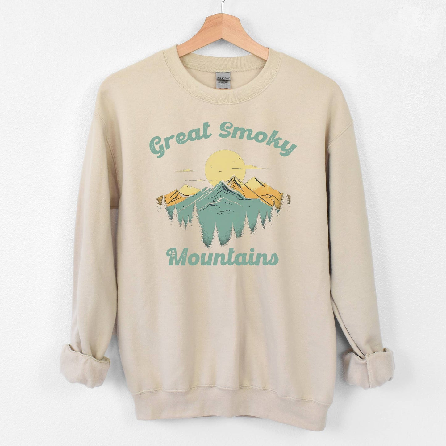 Great Smoky Sand Sweatshirt | National Park  | Sizes S-2XL Unisex T-shirt, Sweatshirt, Hoodie, Long Sleeve Tee - T-Shirt, Sweatshirt, Hoodie