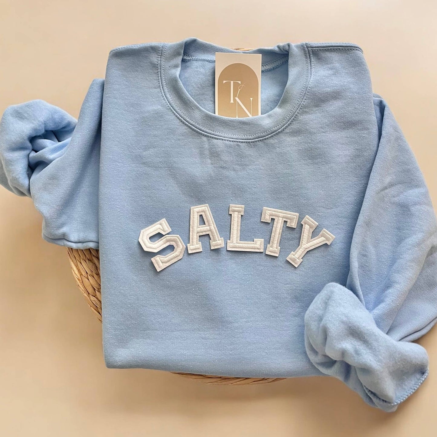 Salty Crewneck Sweatshirt, Beach Sweatshirt Unisex T-shirt, Sweatshirt, Hoodie, Long Sleeve Tee - T-Shirt, Sweatshirt, Hoodie