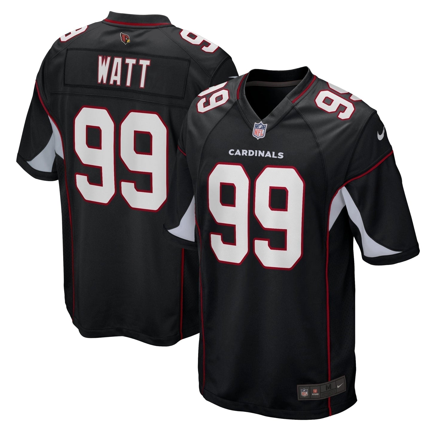 J.J. Watt Arizona Cardinals Alternate Game Jersey - Black football jersey product view 1