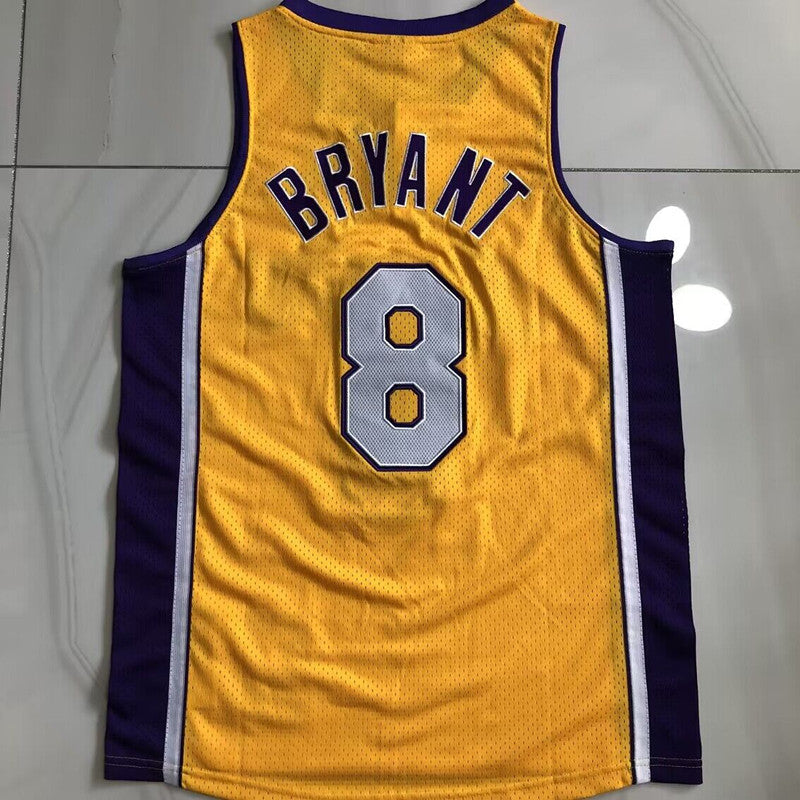 Kobe Bryant 1999-2000 Yellow 8# Retro Jersey basketball jersey product view 2