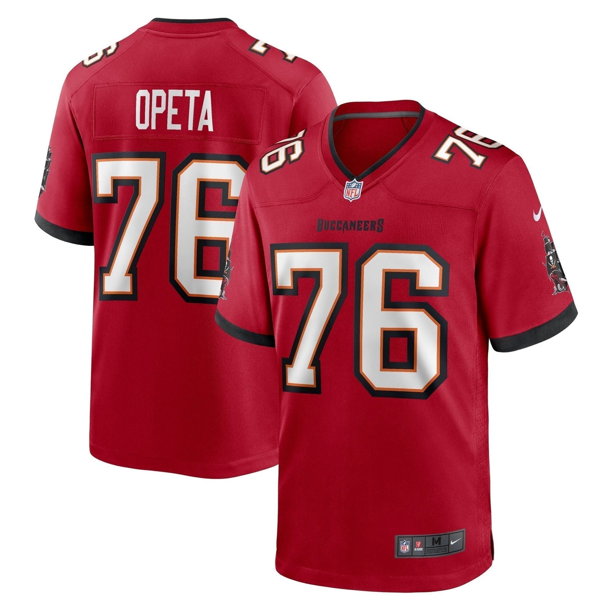 Iosua Opeta Tampa Bay Buccaneers Game Jersey - Red football jersey product view 1