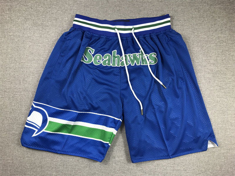 Men's Seattle Seahawks Royal Pocket Shorts1 football jersey product view 1