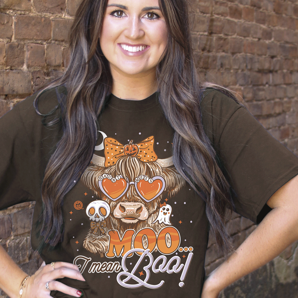 2778 Moo Boo Highlander-Dark Chocolate Unisex T-shirt, Sweatshirt, Hoodie, Long Sleeve Tee - T-Shirt, Sweatshirt, Hoodie