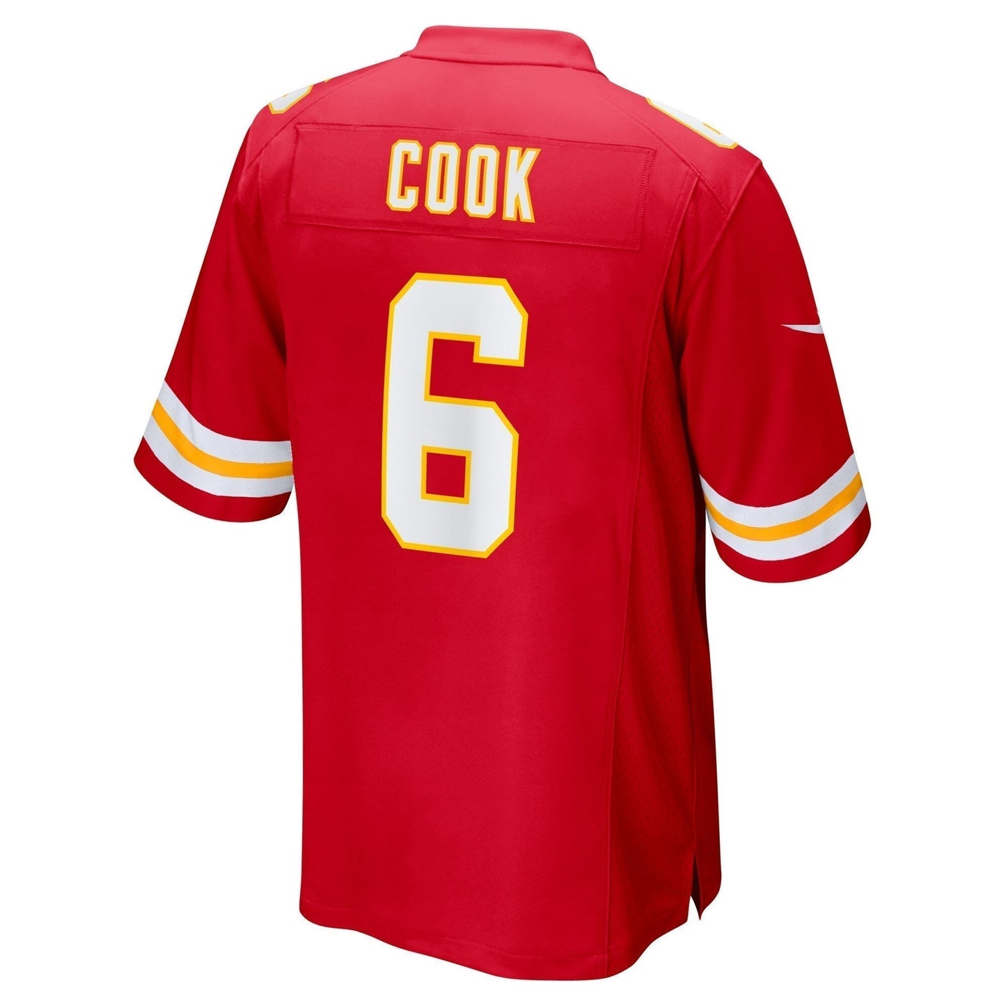 Bryan Cook Kansas City Chiefs Game Jersey - Red football jersey product view 3