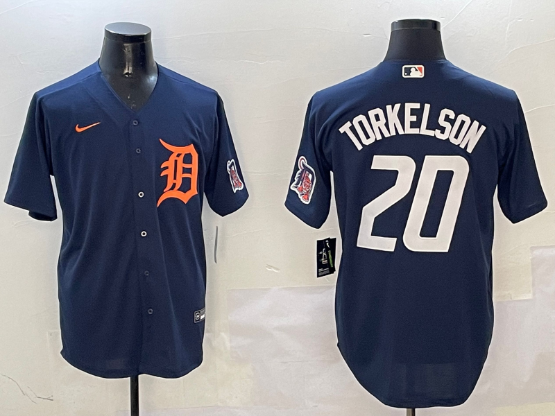 Men's Detroit Tigers Spencer Torkelson Navy Limited Player Jersey baseball jersey product view 1