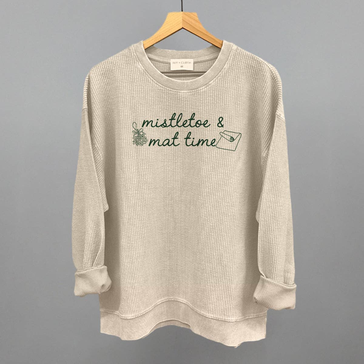 Mistletoe & Mat Time Unisex T-shirt, Sweatshirt, Hoodie, Long Sleeve Tee - T-Shirt, Sweatshirt, Hoodie