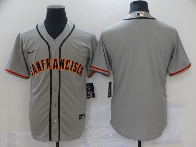 Men's San Francisco Giants Gray Replica Blank Jersey1 baseball jersey product view 1