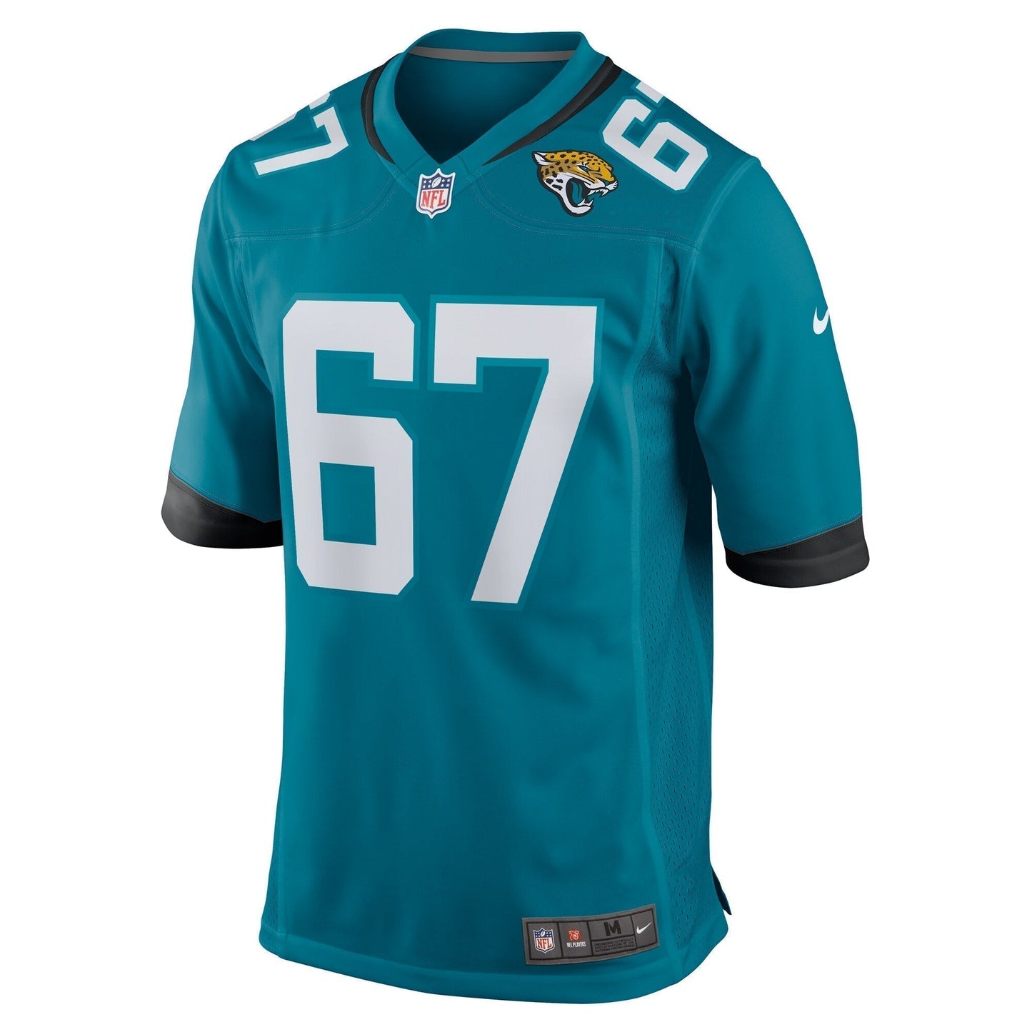 Chandler Brewer Jacksonville Jaguars Game Jersey - Teal football jersey product view 2