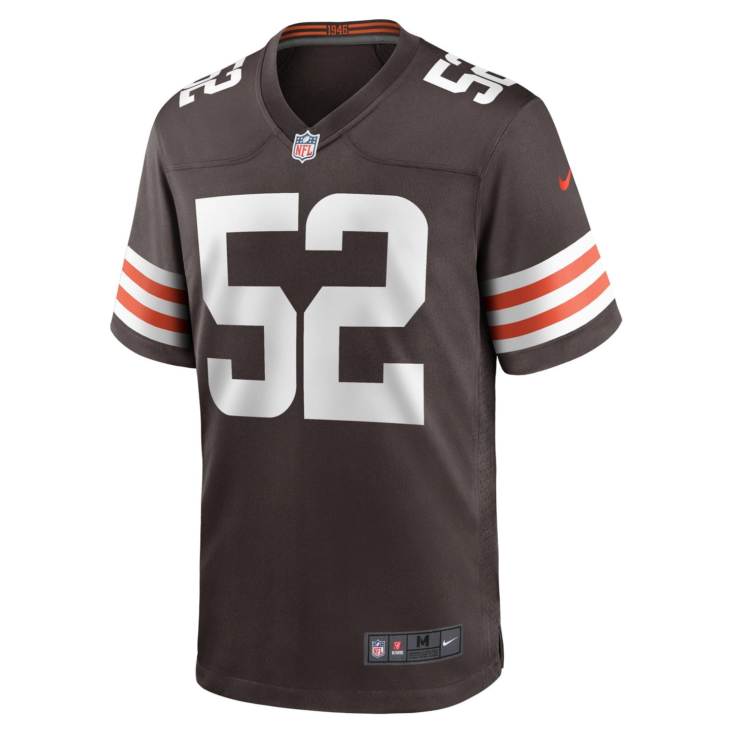 Dawson Deaton Cleveland Browns Game Jersey - Brown football jersey product view 2