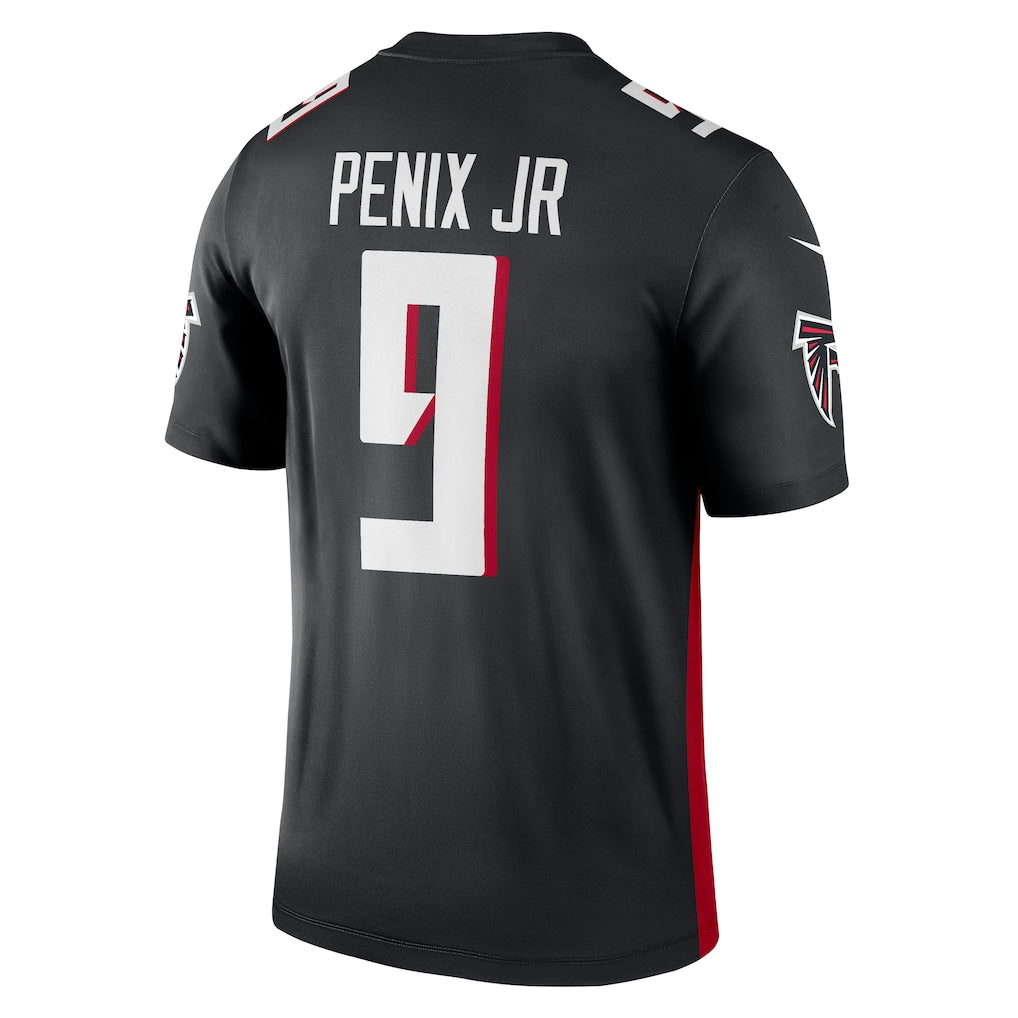 A.Falcons #9 Michael Penix Jr. Black Legend Player Performance Top Jersey football jersey product view 1