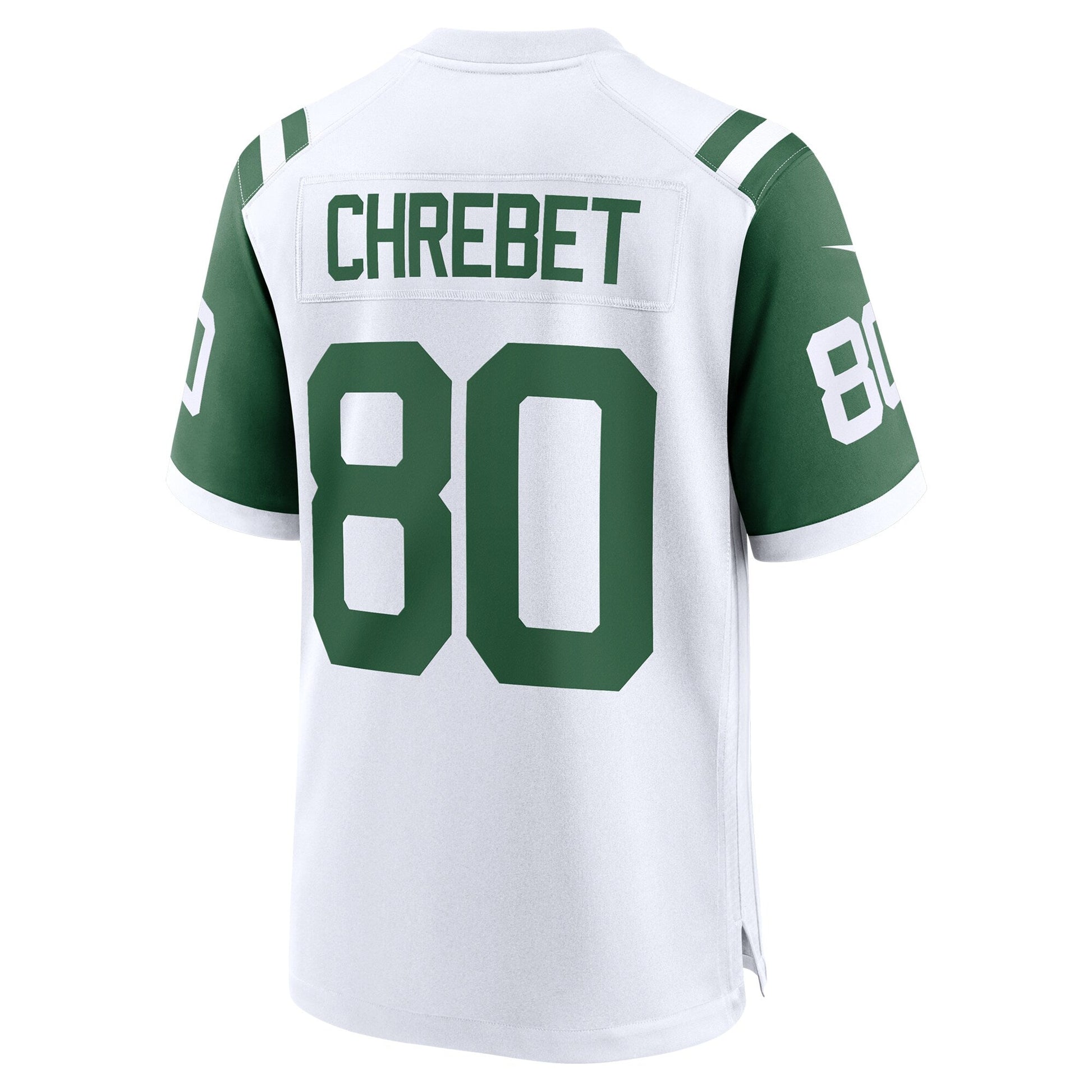 Wayne Chrebet New York Jets Classic Alternate Retired Game Jersey - White football jersey product view 3