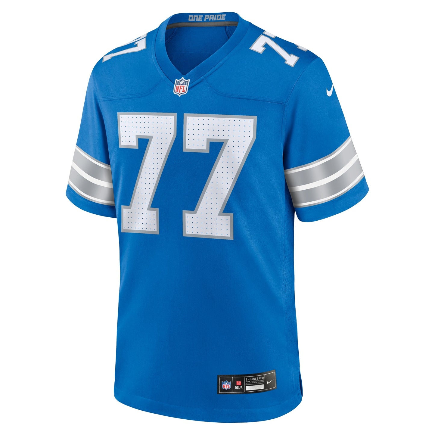Frank Ragnow Detroit Lions Team Game Jersey - Blue football jersey product view 2