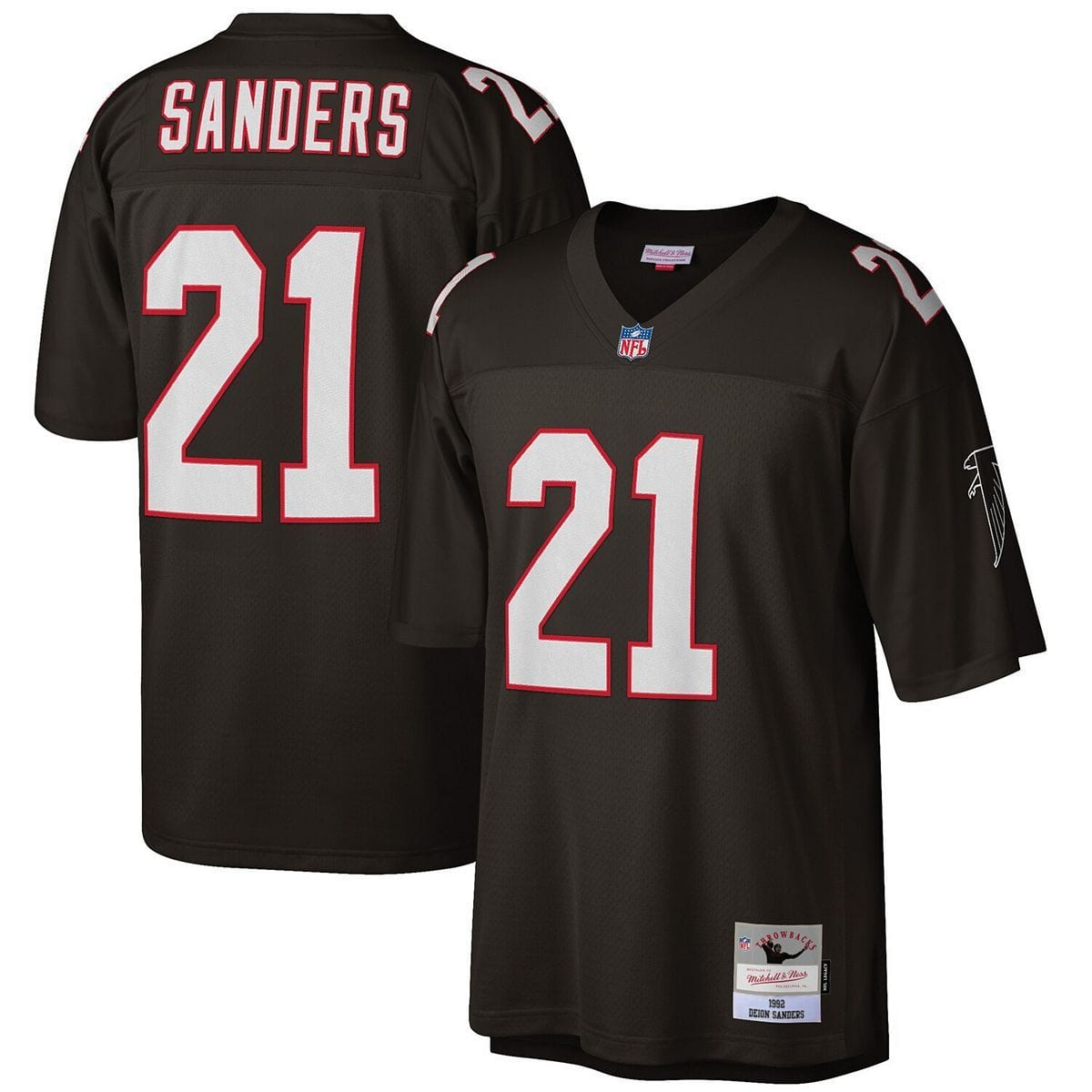 Deion Sanders Atlanta Falcons Jersey football jersey product view 1