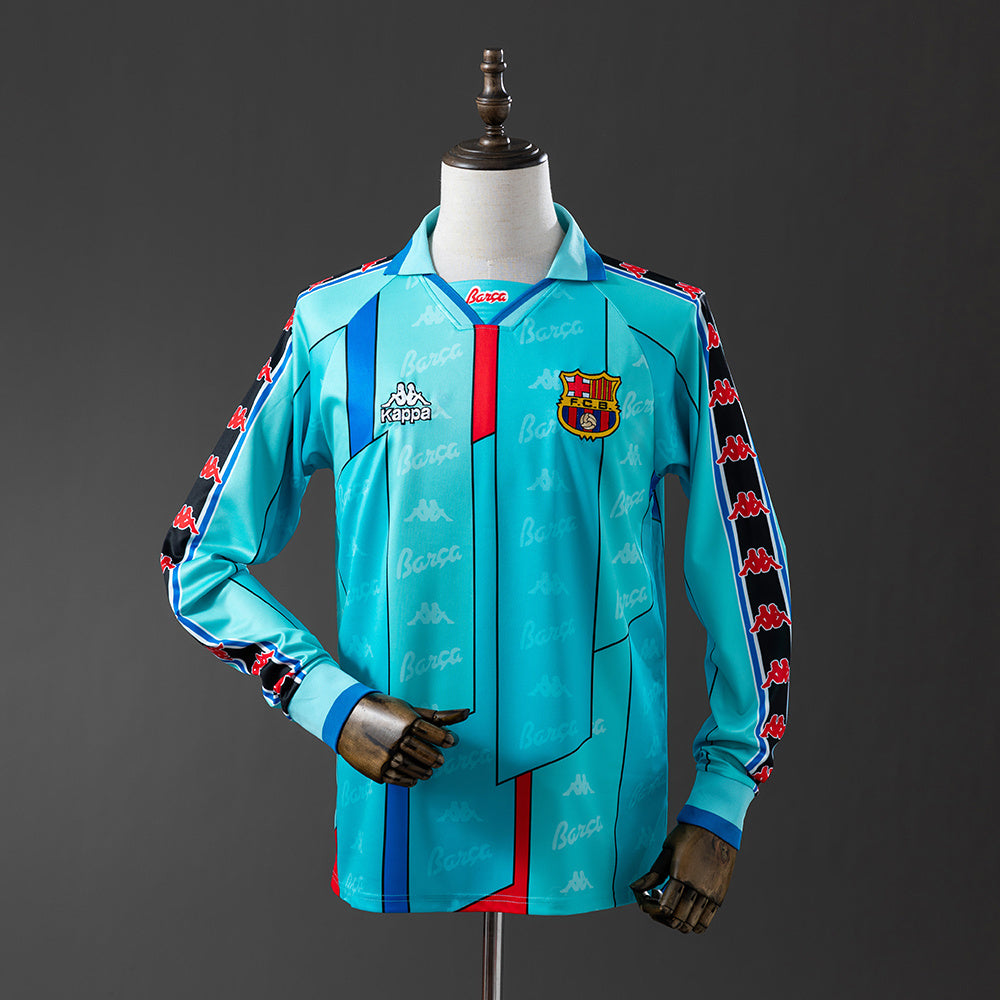 Barcelona 1995/97 Away Long Sleeve Retro Jersey sports jersey product view 1