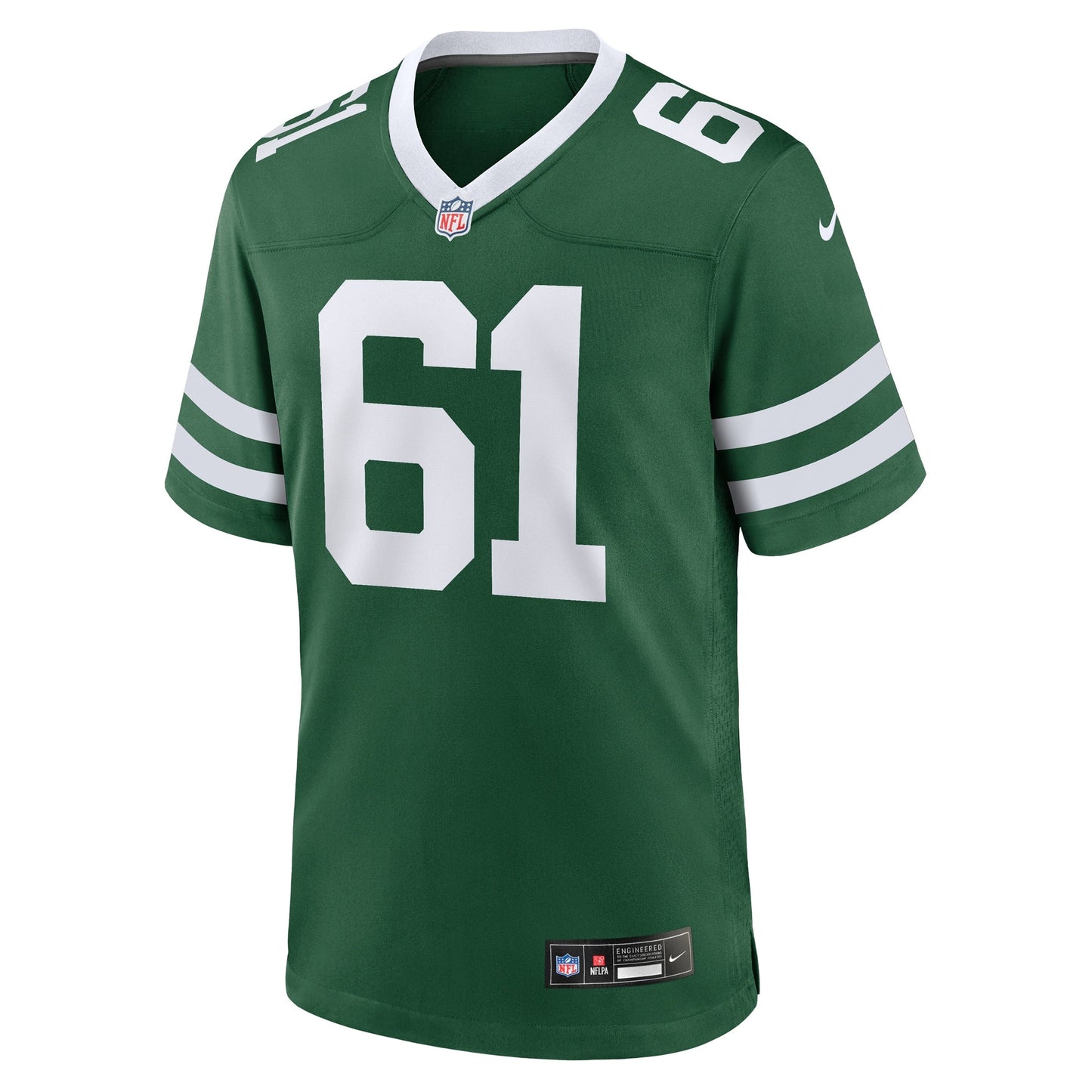 Max Mitchell New York Jets Team Game Jersey - Legacy Green football jersey product view 2