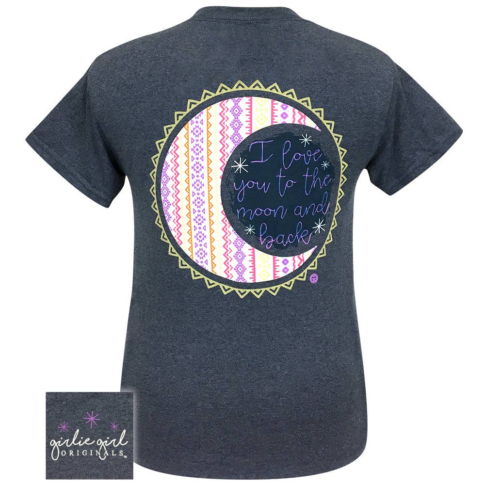 Love You To Moon-Heather Navy SS-2238 Unisex T-shirt, Sweatshirt, Hoodie, Long Sleeve Tee - T-Shirt, Sweatshirt, Hoodie
