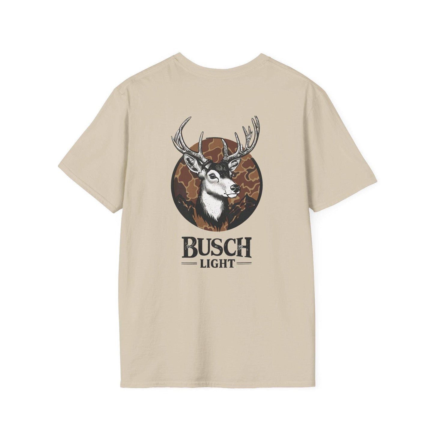 Busch Inspired Camo Deer Softstyle Graphic T-Shirt Unisex T-shirt, Sweatshirt, Hoodie, Long Sleeve Tee - T-Shirt, Sweatshirt, Hoodie