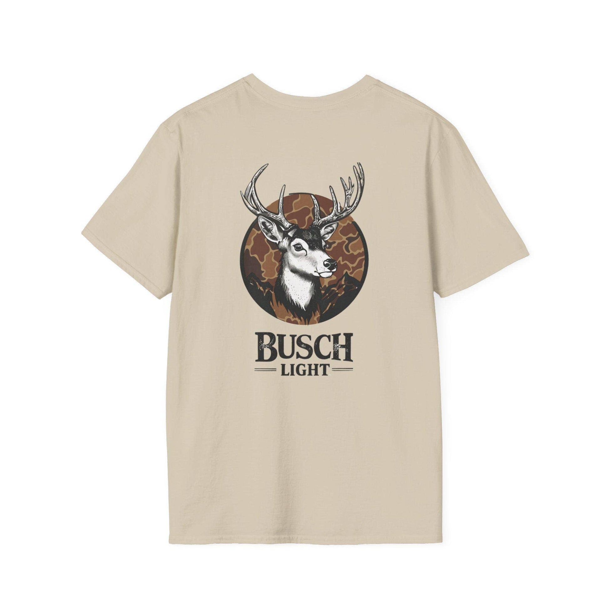 Busch Inspired Camo Deer Softstyle Graphic T-Shirt Unisex T-shirt, Sweatshirt, Hoodie, Long Sleeve Tee - T-Shirt, Sweatshirt, Hoodie