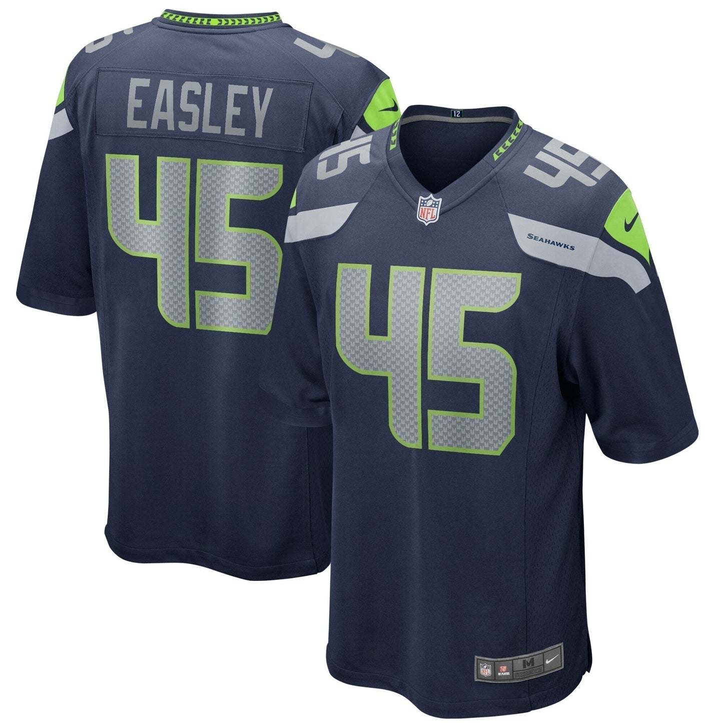 Kenny Easley Seattle Seahawks Game Retired Jersey - College Navy football jersey product view 1