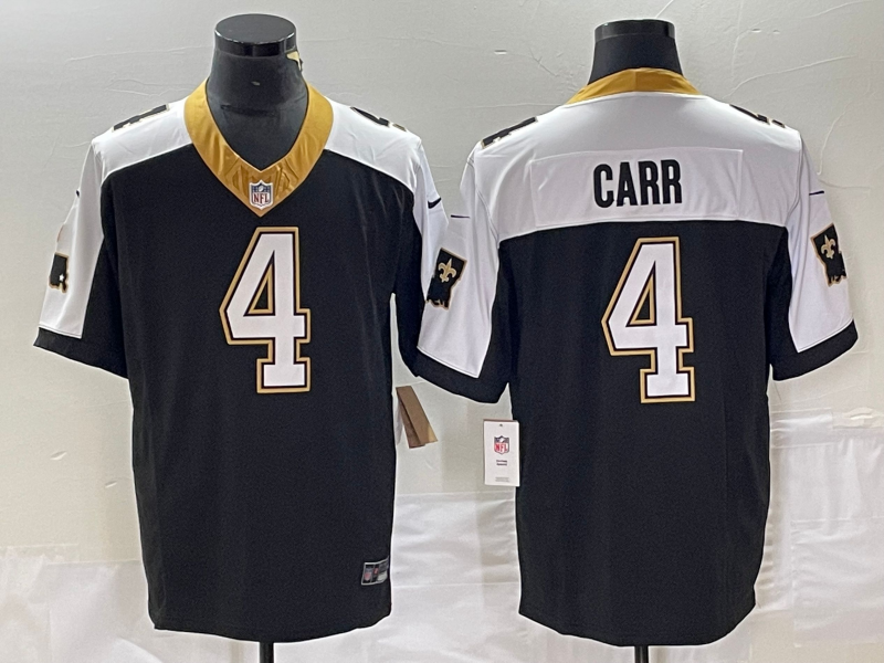 Men's New Orleans Saints Derek Carr Black Vapor F.U.S.E. Limited Jersey football jersey product view 1