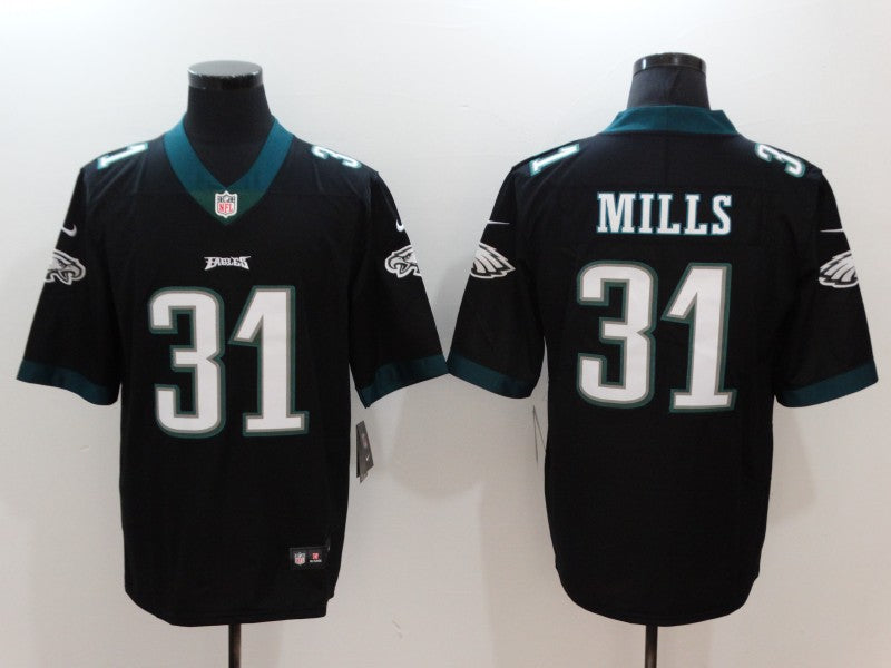 Men's Philadelphia Eagles Jalen Mills Black Game Jersey football jersey product view 1