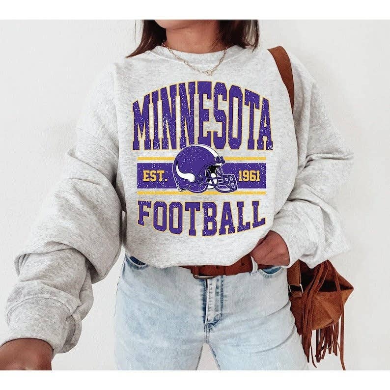 Minnesota Football Vintage Sweatshirt Perfect Fan Gift! Unisex T-shirt, Sweatshirt, Hoodie, Long Sleeve Tee - T-Shirt, Sweatshirt, Hoodie