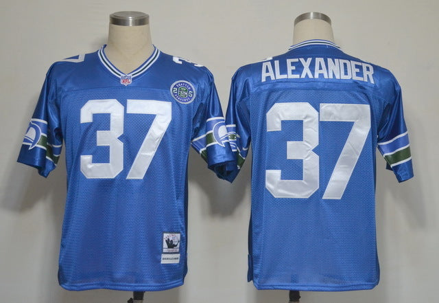Seattle SEAHAWKS Blue #37 ALEXANDER football jersey product view 1