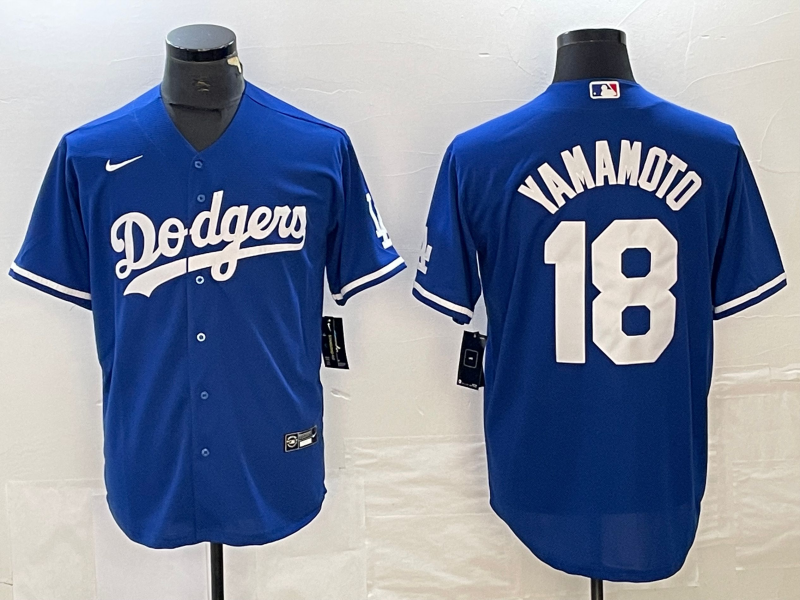 Men's Los Angeles Dodgers Yoshinobu Yamamoto Royal Replica Player Jersey baseball jersey product view 1