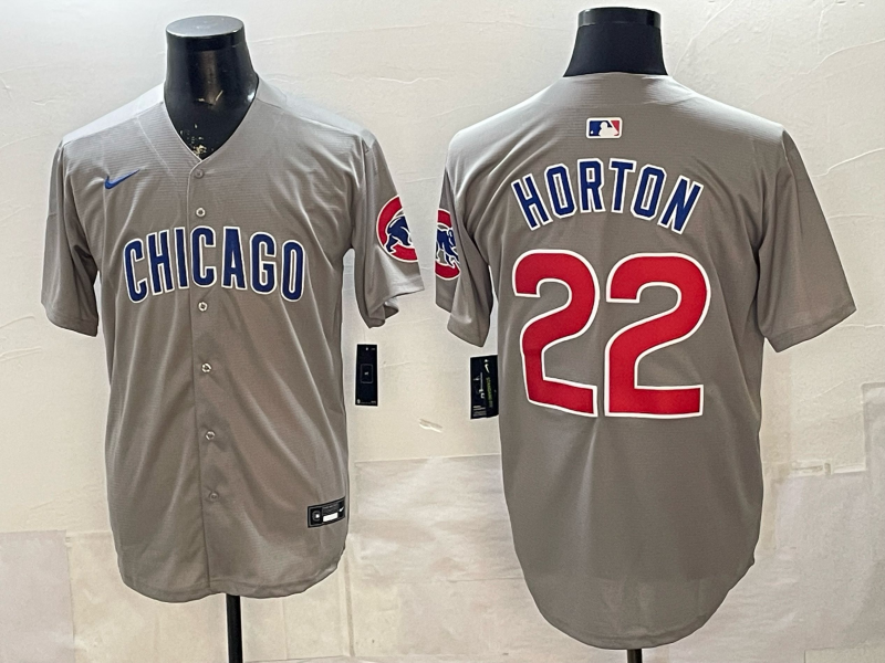 Men's Chicago Cubs Drew Horton #22 Gray Limited Player Jersey baseball jersey product view 1