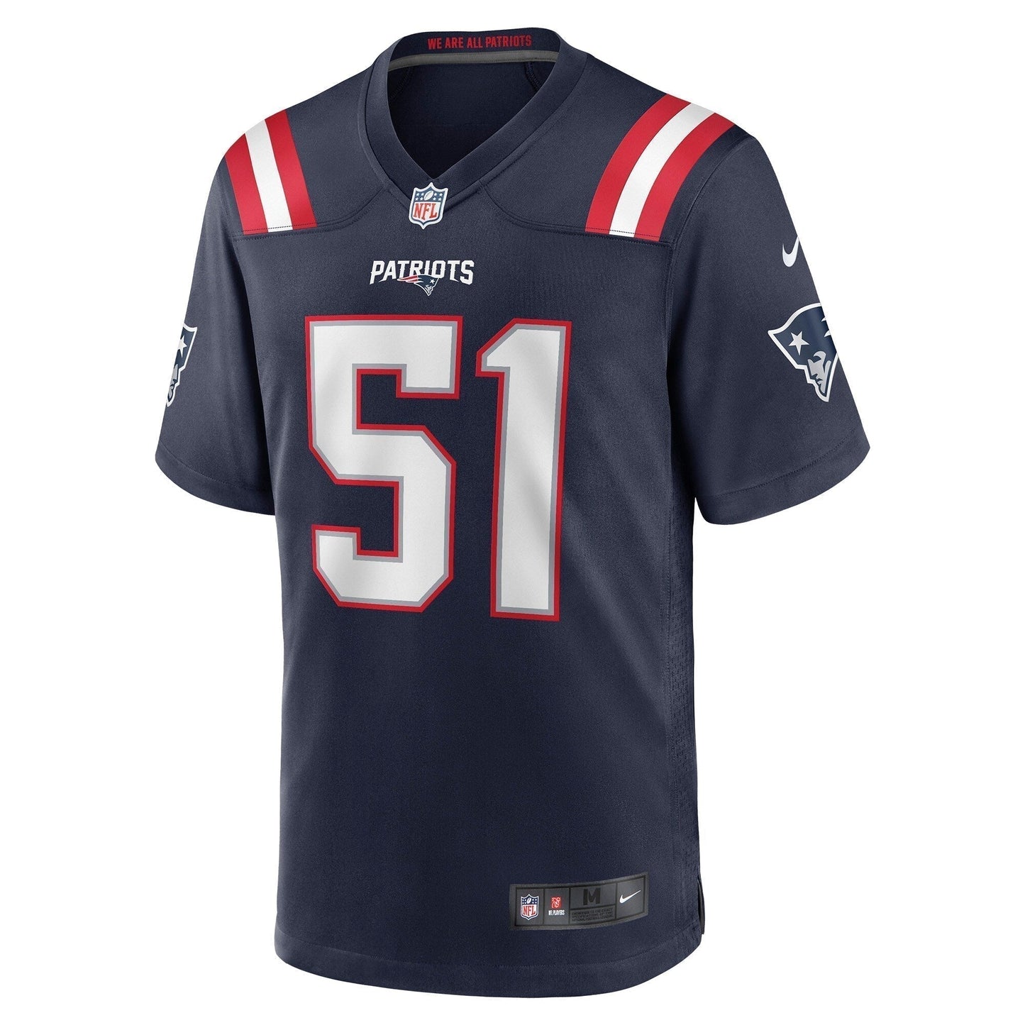 Ronnie Perkins New England Patriots Game Jersey - Navy football jersey product view 2