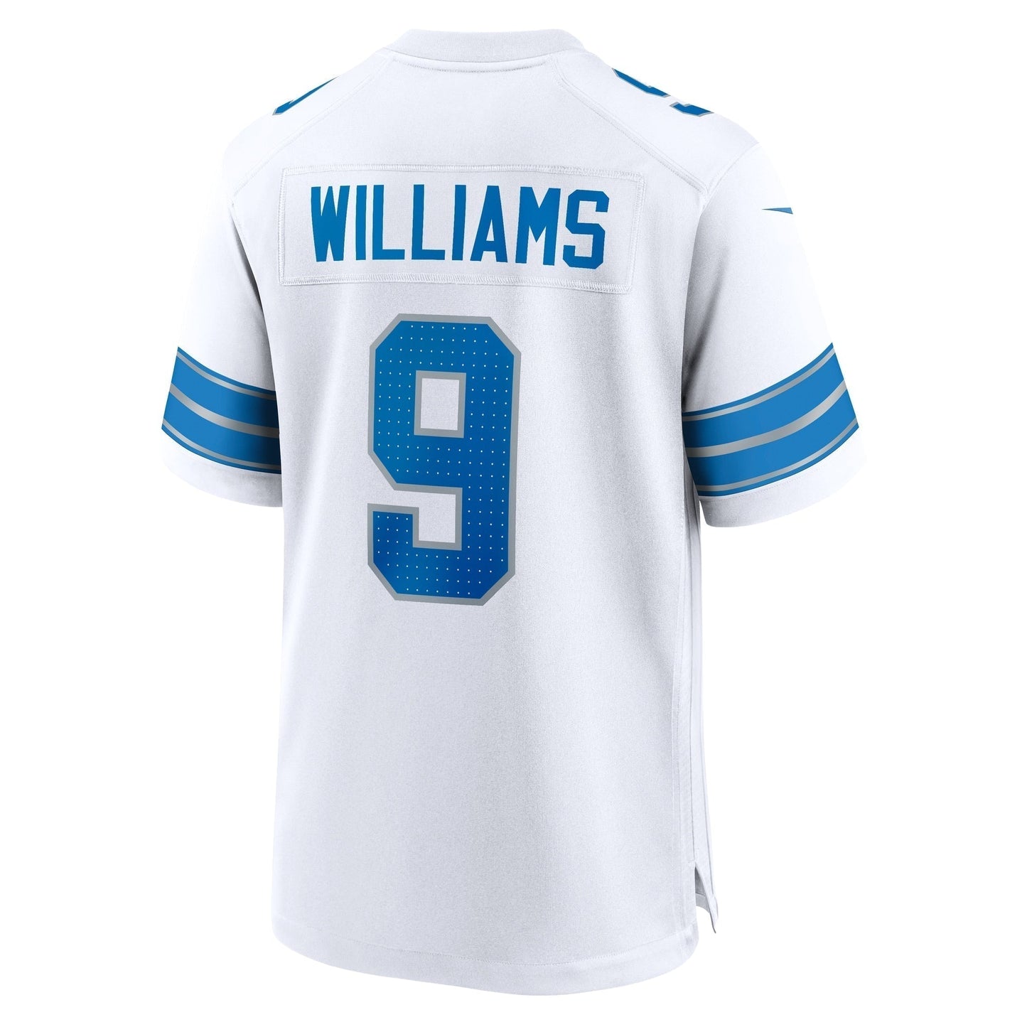 Jameson Williams Detroit Lions White Game Jersey - White football jersey product view 3