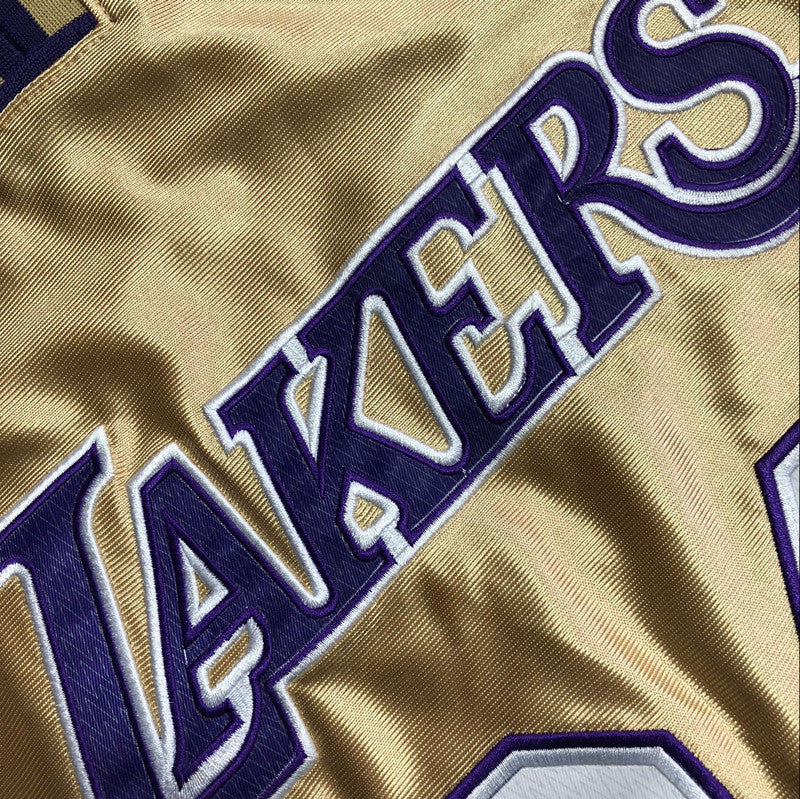 Kobe Bryant 2020 Hall of Fame Gold Fully Embroidered 24# Jersey basketball jersey product view 3