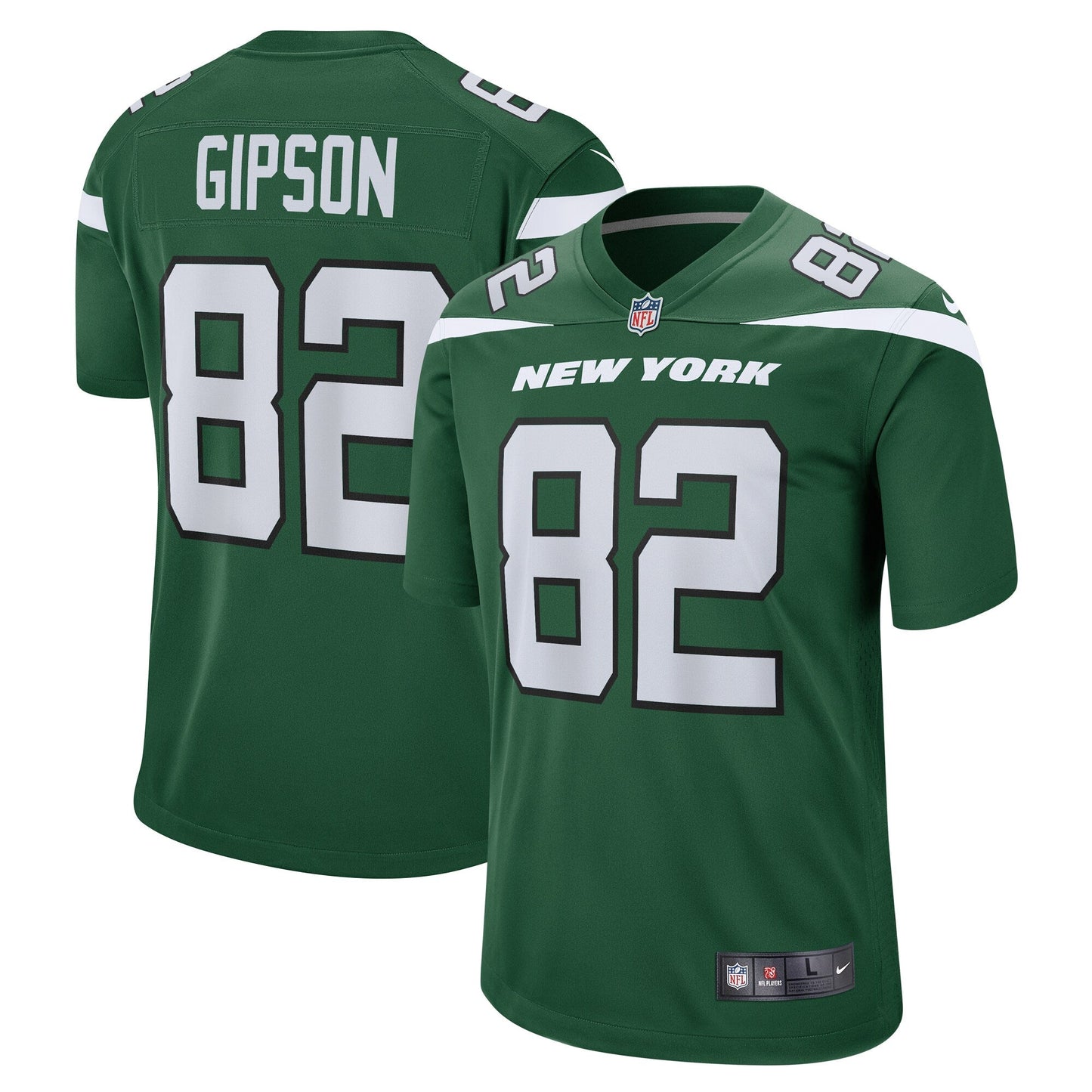 Xavier Gipson New York Jets Team Game Jersey - Gotham Green football jersey product view 1
