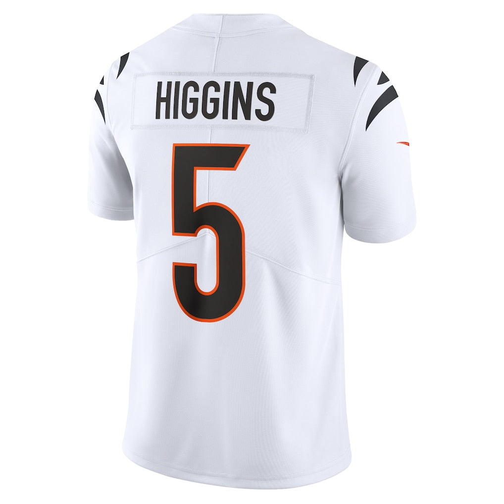 C.Bengals #5 Tee Higgins White Vapor Untouchable Limited Jersey football jersey product view 1