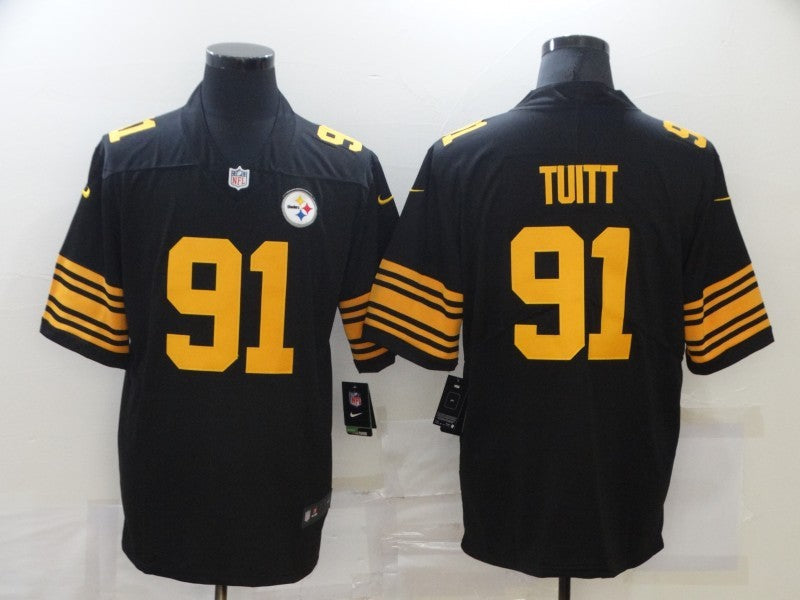 Men's Pittsburgh Steelers Stephon Tuitt Black Alternate Legend Jersey football jersey product view 1