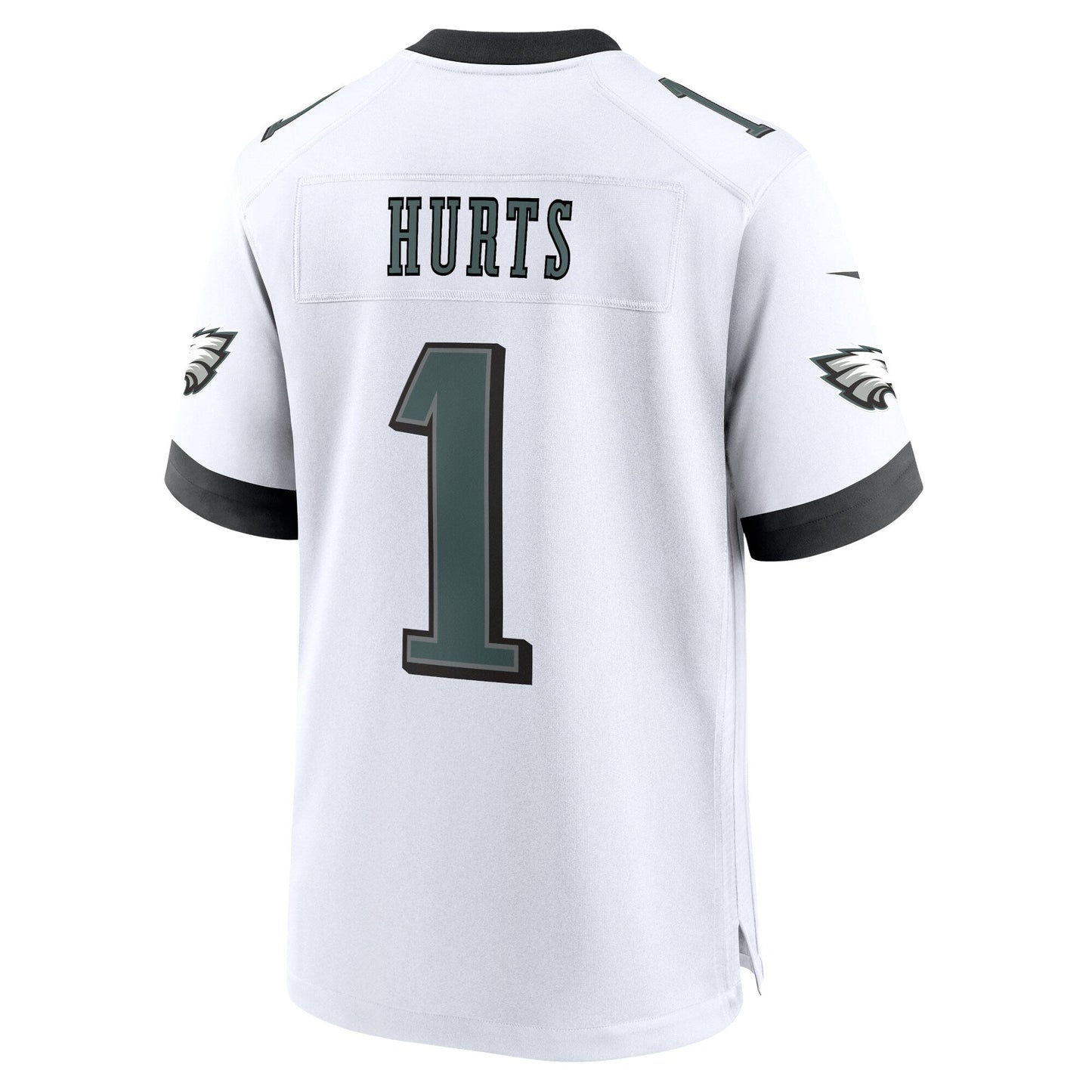 Jalen Hurts Philadelphia Eagles White Game Jersey - White football jersey product view 3