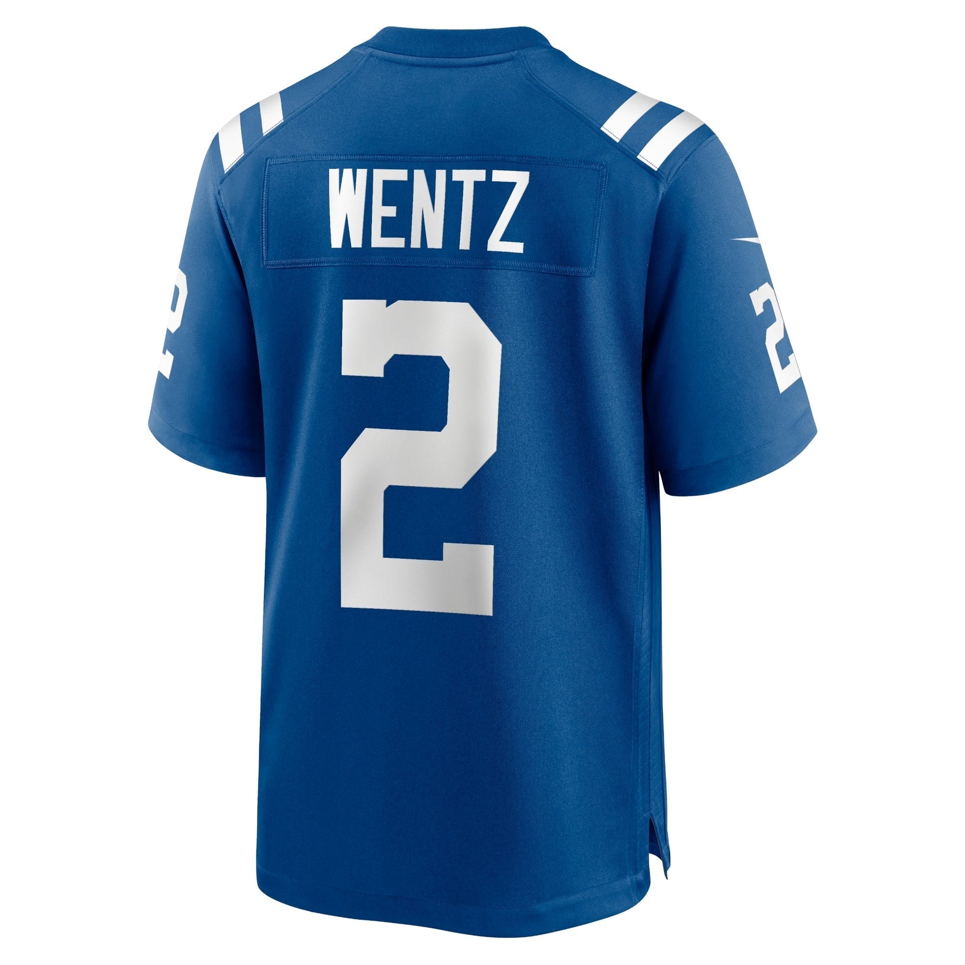 Carson Wentz Indianapolis Colts Game Jersey - Royal football jersey product view 3