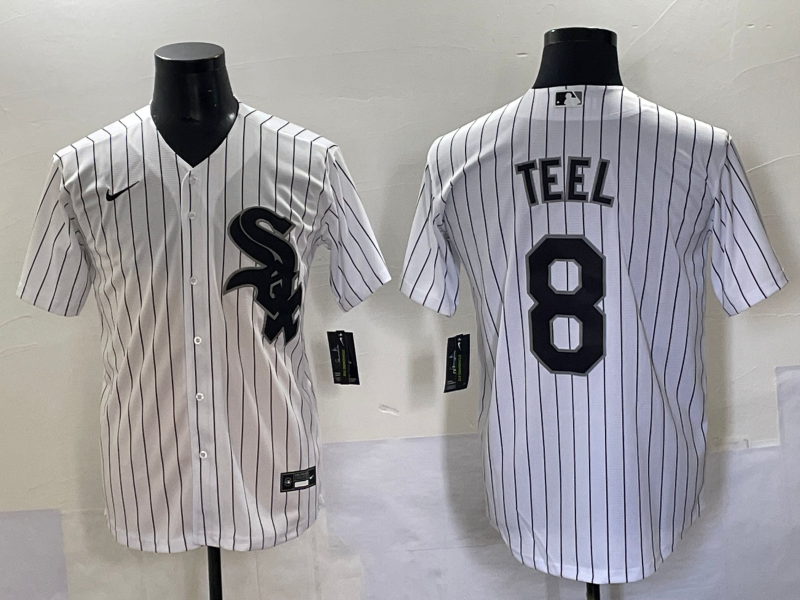 Men's Chicago White Sox Kyle Teel White Replica Player Jersey baseball jersey product view 1