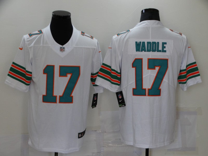 Men's Miami Dolphins Jaylen Waddle White Game Player Jersey football jersey product view 1