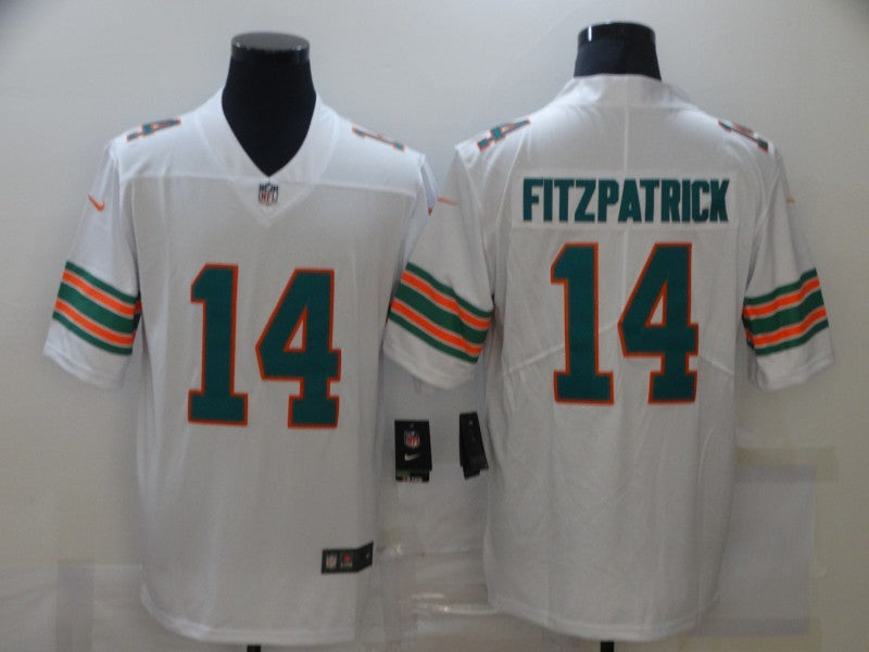 Men's Miami Dolphins Ryan Fitzpatrick White Game Player Jersey football jersey product view 1