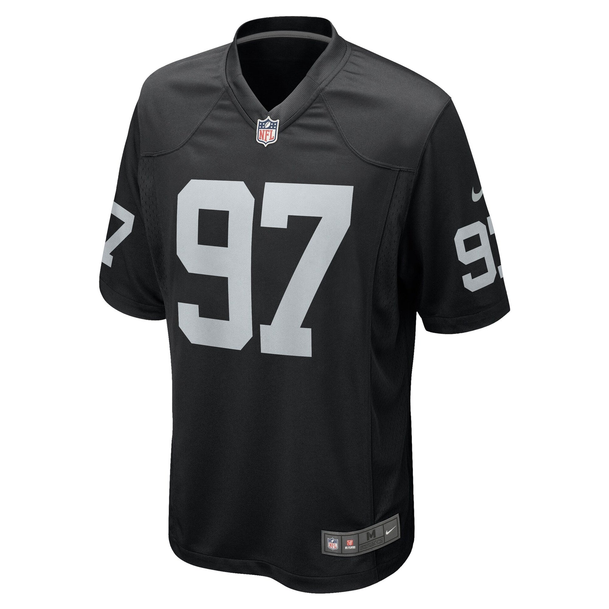 Janarius Robinson Las Vegas Raiders Team Game Jersey - Black football jersey product view 2