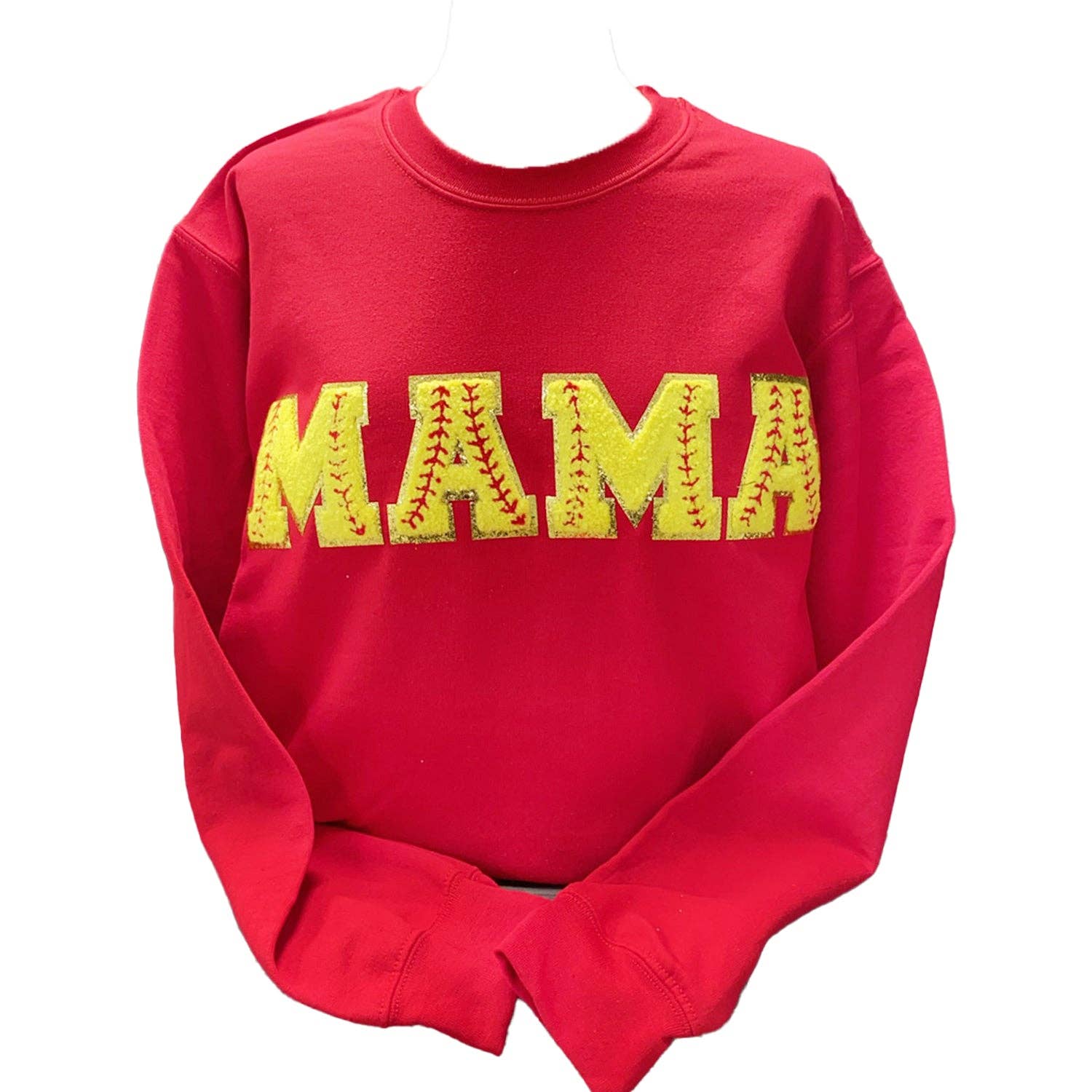 SW-6723 Mama Softball-Red Sweatshirt Unisex T-shirt, Sweatshirt, Hoodie, Long Sleeve Tee - T-Shirt, Sweatshirt, Hoodie
