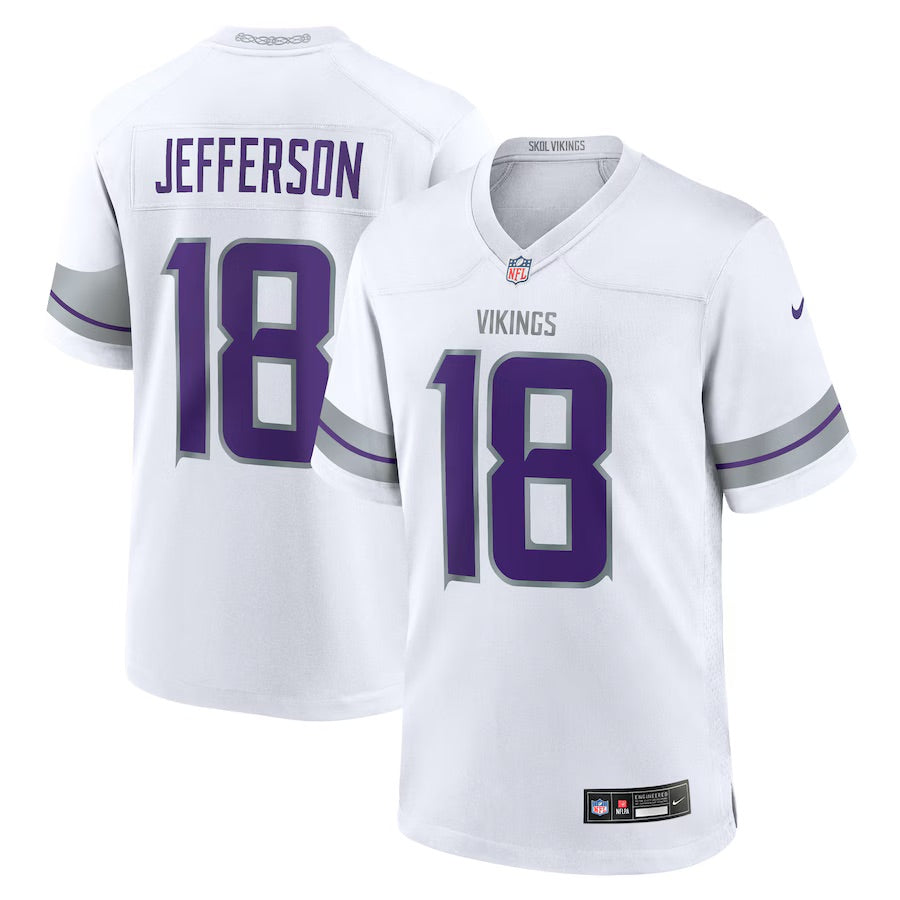Justin Jefferson Minnesota Vikings Whiteout Jersey football jersey product view 1