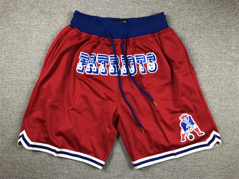 Men's New England Patriots Red Pocket Shorts football jersey product view 1