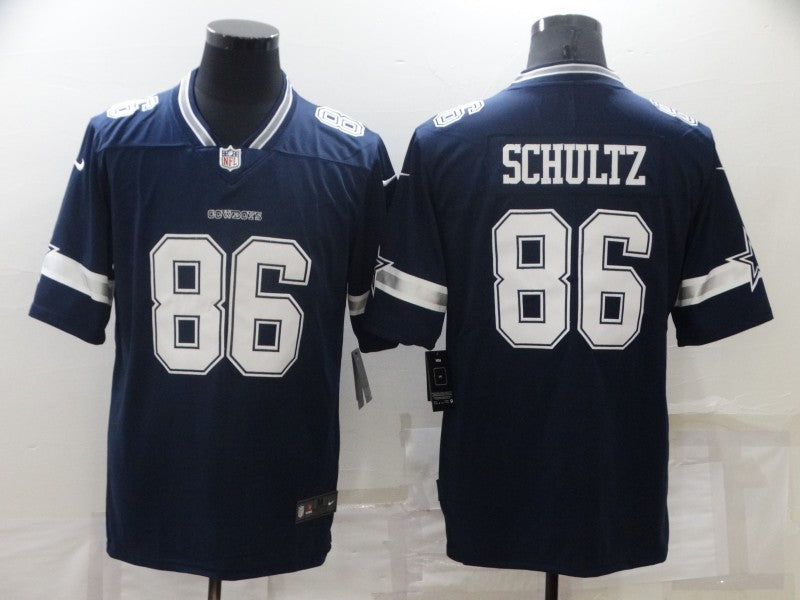 Men's Dallas Cowboys Dalton Schultz Navy Game Jersey football jersey product view 1