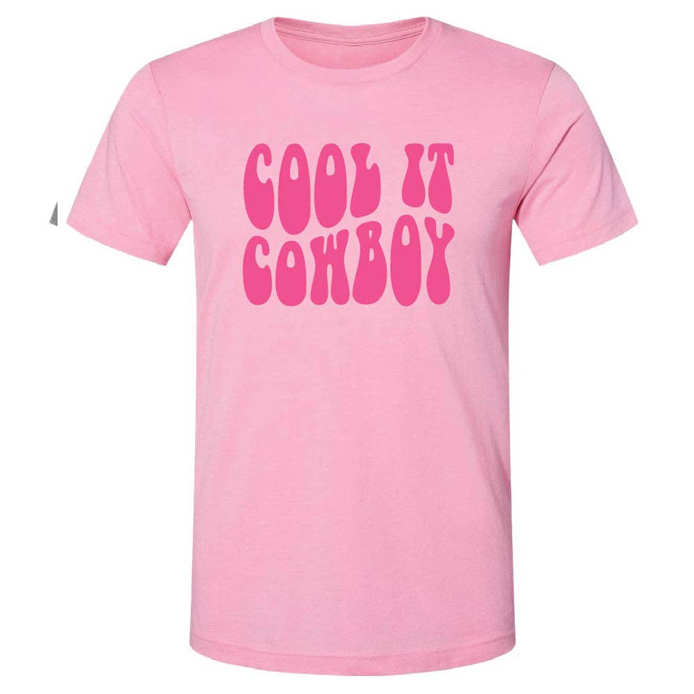 Lulu Mac-101 Cool It Cowboy Ss-Heather Bubblegum Unisex T-shirt, Sweatshirt, Hoodie, Long Sleeve Tee - T-Shirt, Sweatshirt, Hoodie