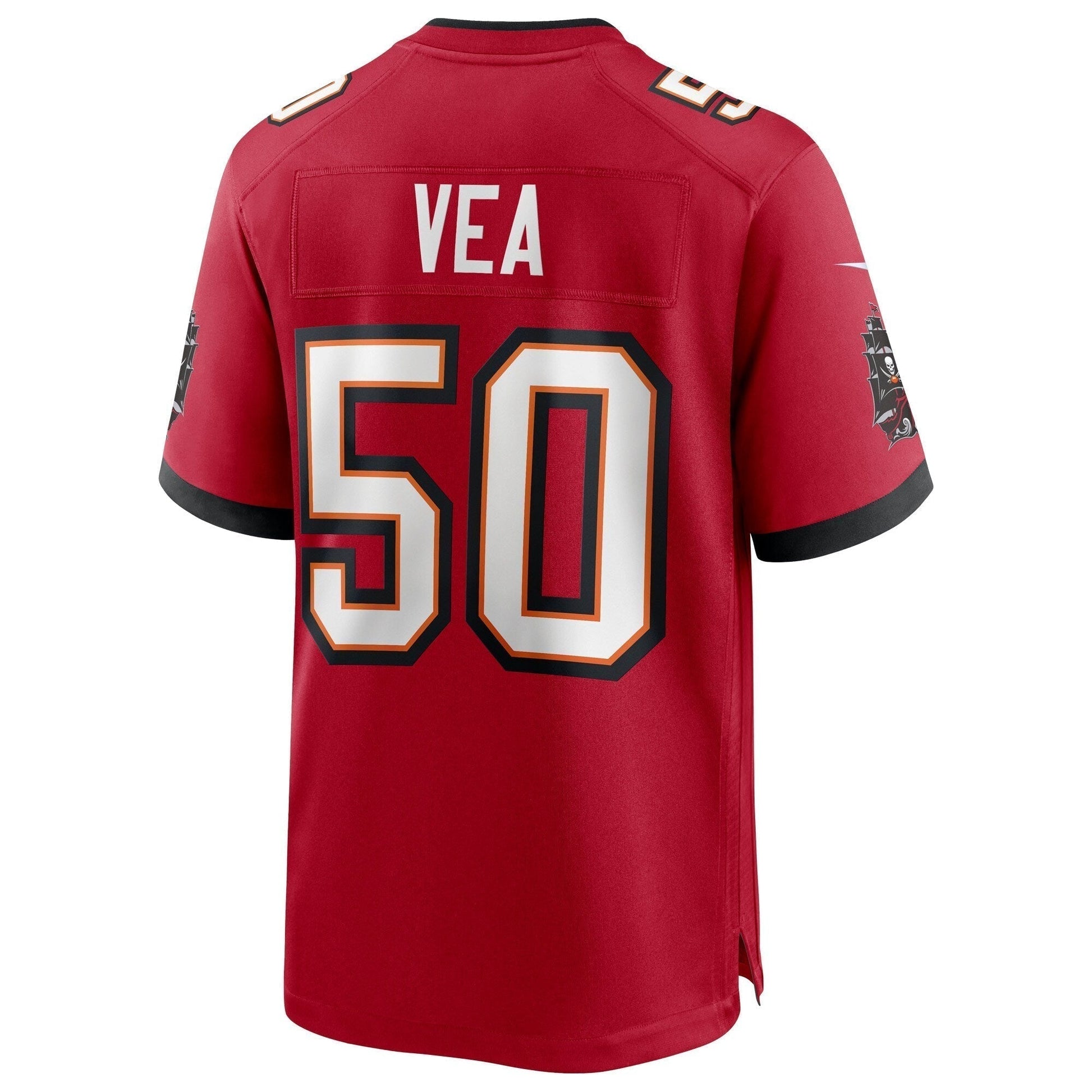 Vita Vea Tampa Bay Buccaneers Game Jersey - Red football jersey product view 3