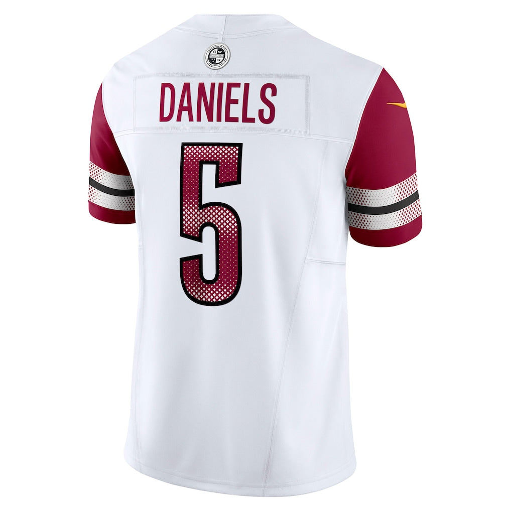 W.Commanders #5 Jayden Daniels White Vapor F.U.S.E. Limited Jersey football jersey product view 1
