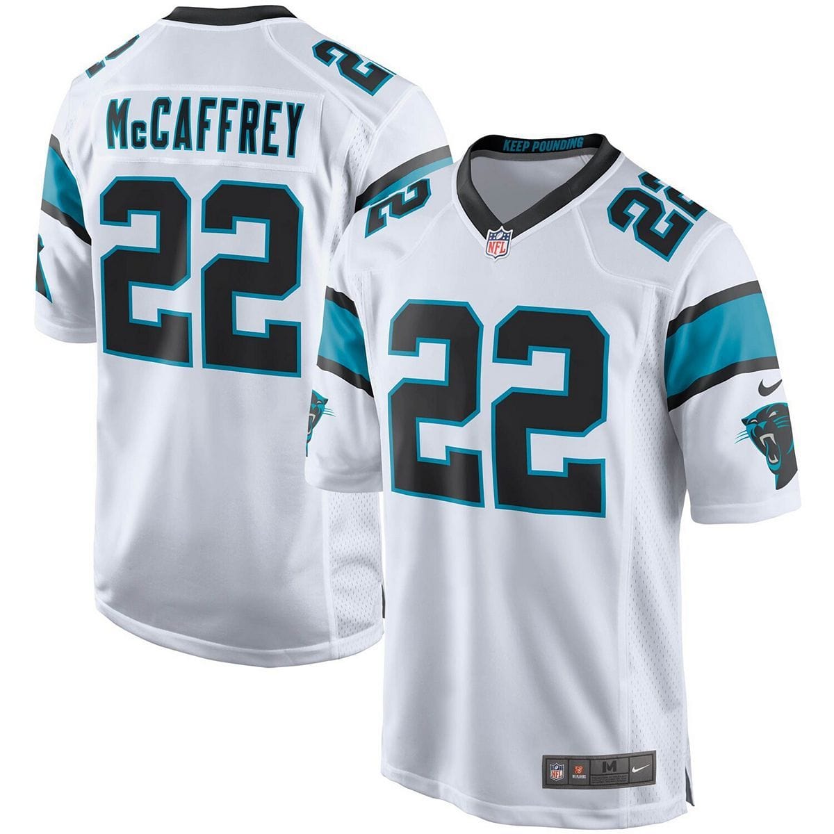 Christian McCaffrey Carolina Panthers Jersey football jersey product view 1