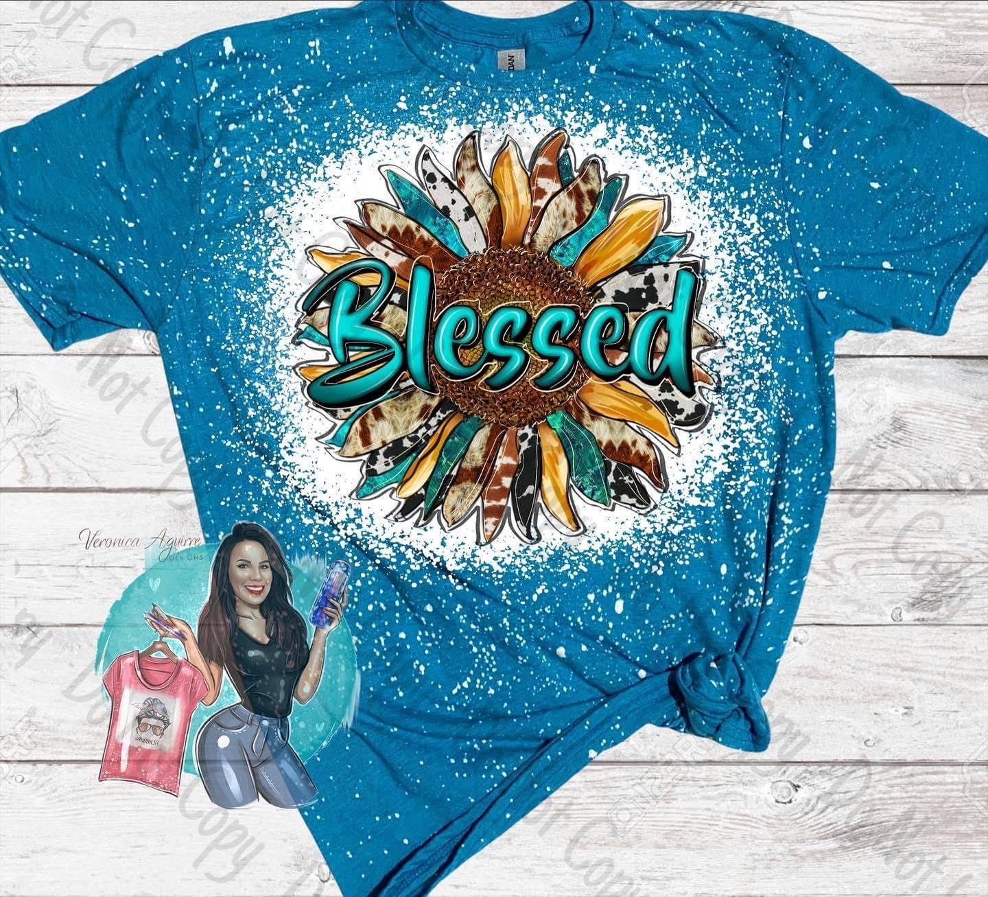 Blessed Sunflower - Classic Bleached T-Shirt Unisex T-shirt, Sweatshirt, Hoodie, Long Sleeve Tee - T-Shirt, Sweatshirt, Hoodie